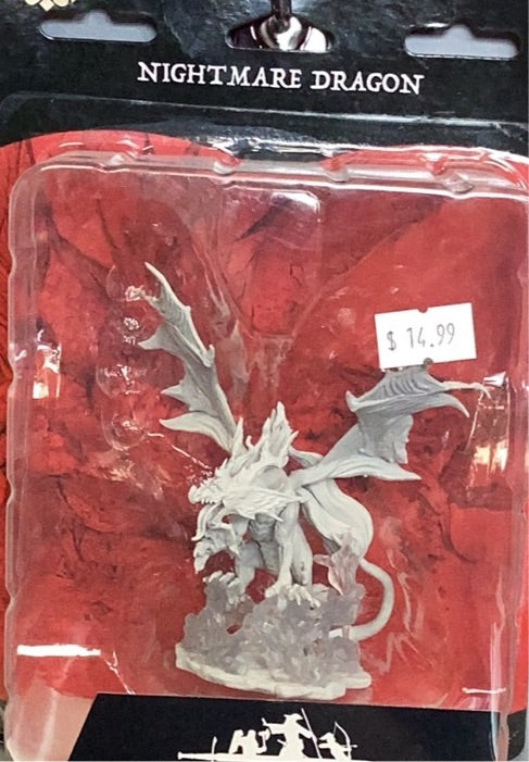 Pathfinder Battles Large Primed Figure - Nightmare Dragon