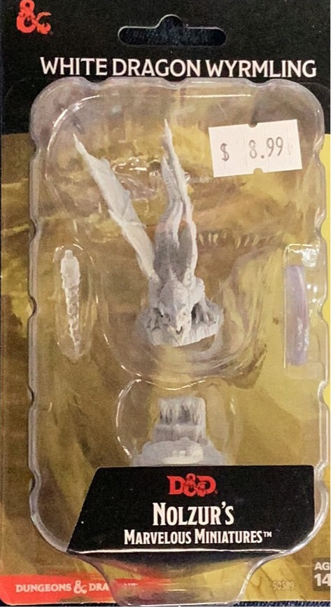 DND Primed Figure - White Dragon Wyrmling