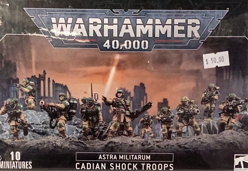 40k Astra Militarum Cadian Shock Troops – Warehouse Comics, Cards & Gaming