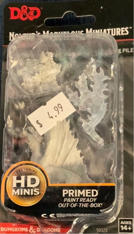 DND Primed HD Figure - Gold Dragon Wyrmling & Small Treasure Pile