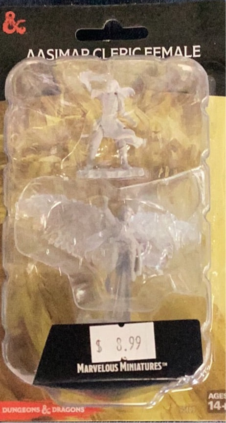 DND Primed Figure - Aasimar Cleric Female