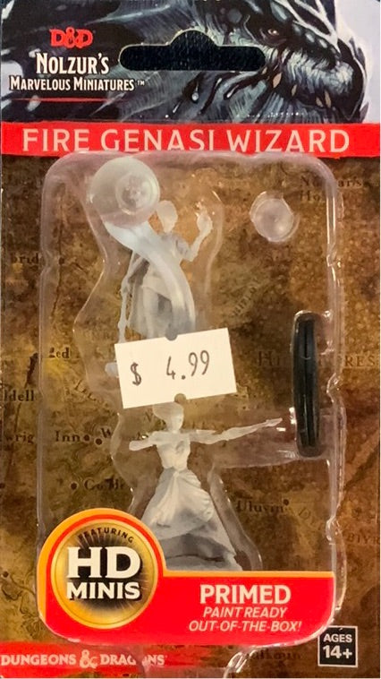 DND Primed HD Figure - Fire Genasi Wizard