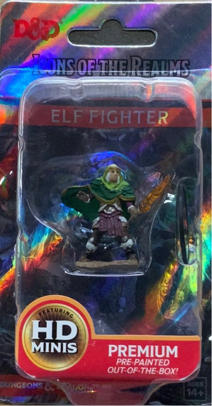 Painted DND figure - Elf Fighter