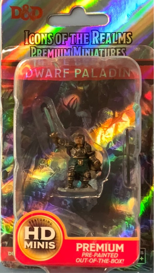 Painted DND figure- Dwarf Paladin