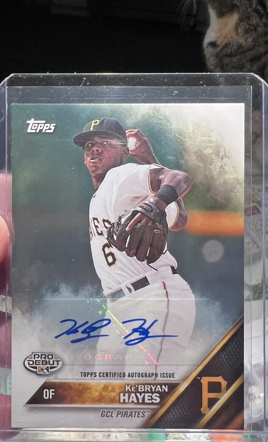 2016 Topps Pro Debut KE'BRYAN HAYES Prospect AUTO Pirates #19