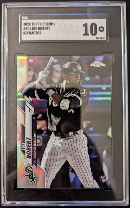 2020 Topps Chrome Luis Robert Refractor Rookie #60 RC Sgc 10 GEM MINT