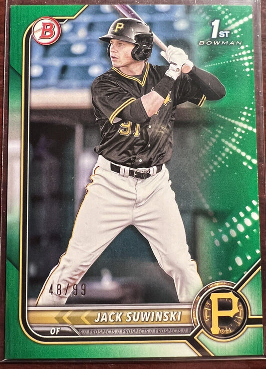 2022 Bowman Jack Suwinksi 1st Green Parallel /99 NM-MT Prospect Rookie RC Pirate