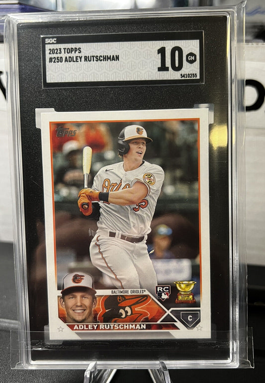 2023 topps series 1 adley rutschmsn sgc 10 Gem Mint Rookie Card RC Orioles Star