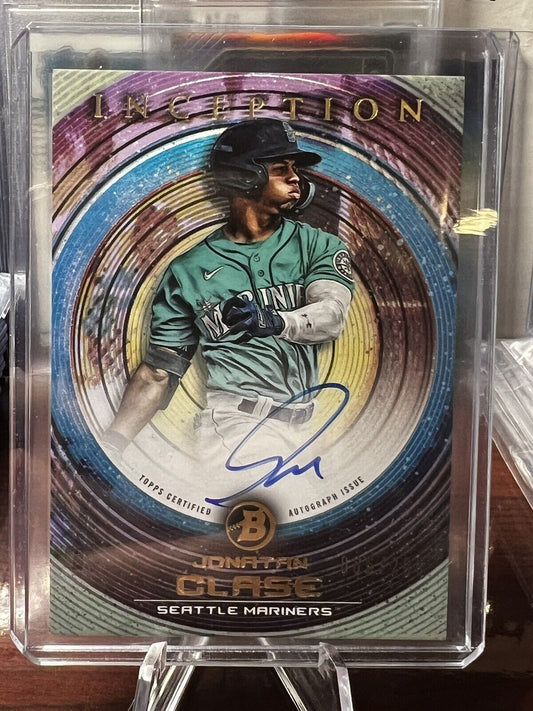 2022 Bowman Inception Jonatan Clase /200 Mariners Prospect auto