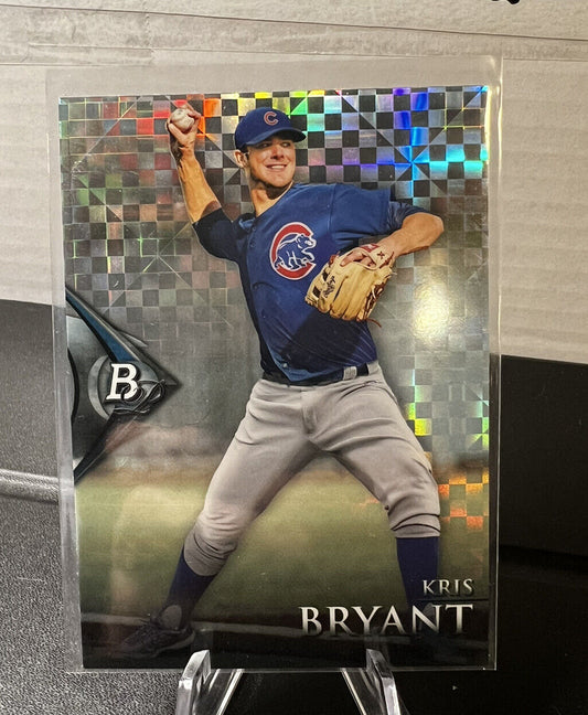 2014 Bowman Platinum Chrome Prospects X-Fractor #BPCP40 Kris Bryant Cubs Rockies